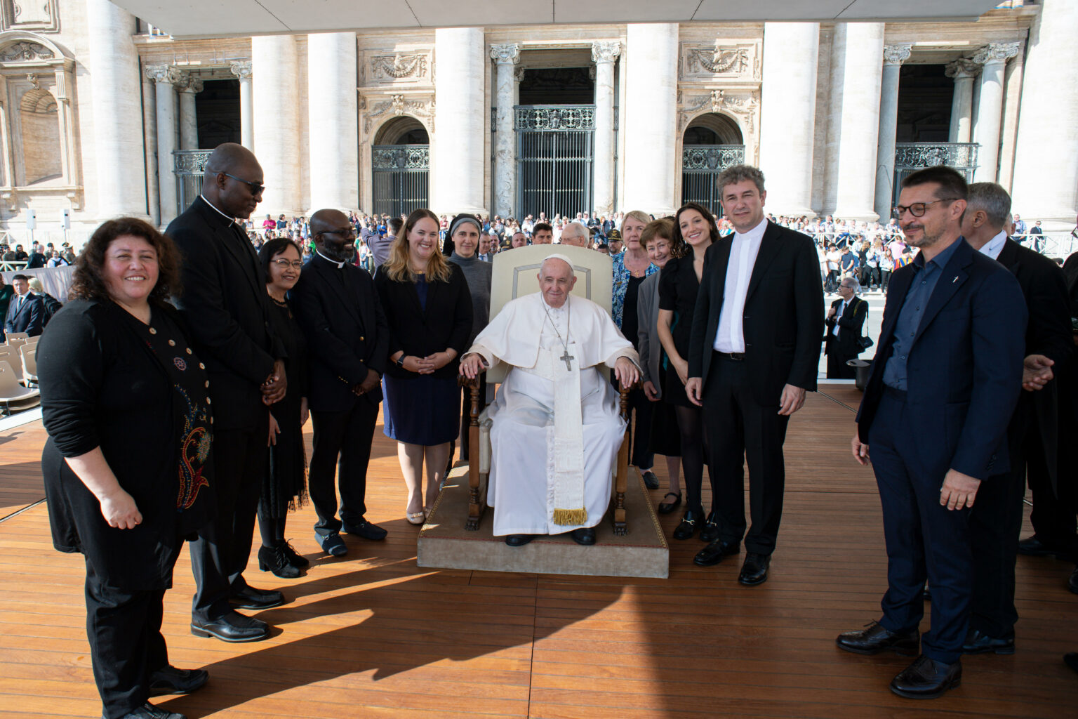 Stan Chu Ilo with Pope Francis & other 